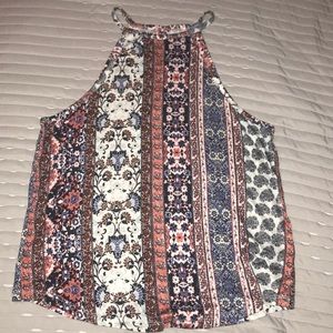 A printed tank top